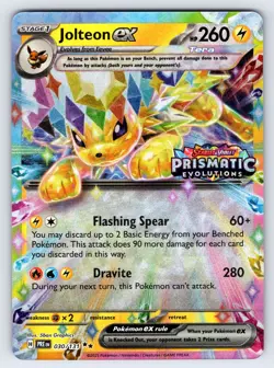 Jolteon ex 030/131 Prismatic Evolutions Pokemon Card Stamped Promo Exclusive Nm - Image 1