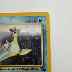 Lapras Fossil Edition Holo Pokemon Card EX/LP Condition Rare 10/62 Foil - Image 4