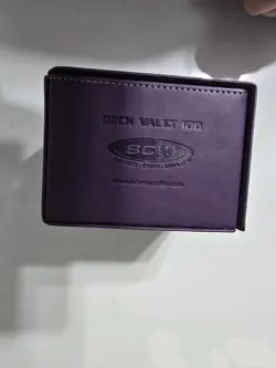 BCW Purple Deck Vault LX Leatherette Collectible Gaming Card Storage Box - Image 4