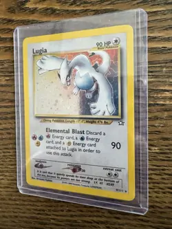 Pokemon TCG Lugia Neo Genesis Holo Rare Card 9/111 LP/MP Condition - Image 2