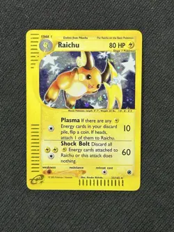 Raichu 25/165 Expedition Holo Rare Pokemon Card - Image 1