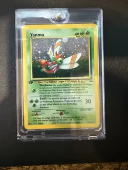 Pokemon TCG Yanma Neo Discovery Holo Card 17/75 1st Edition Rare - Image 1