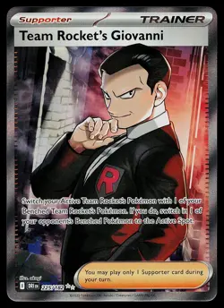 Pokemon Card - Team Rocket's Giovanni Destined Rivals 225/182 Ultra Rare - Image 1