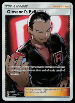 Pokemon Card - Giovanni's Exile Hidden Fates 67/68 Ultra Rare - Image 1