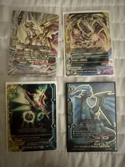 Future Card Buddyfight Set Of 4 Star Dragon Jackknife Cards Lightly Played - Image 1