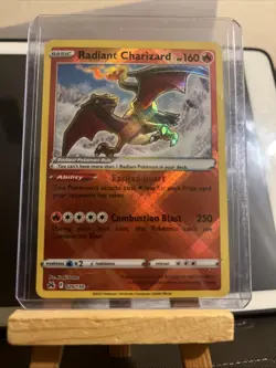 Pokemon TCG Charizard Radiant Rare Card Crown Zenith 020/159 NM Condition - Image 1