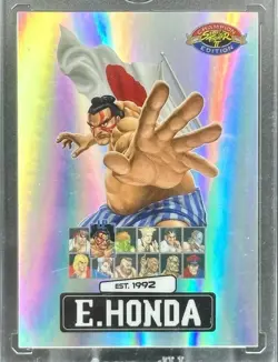 2025 SMC Street Fighter E. HONDA Silver PSA Exclusive Card - Image 1