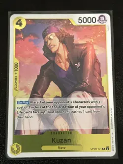 Kuzan OP09-101 English Rare Emperors In New World One Piece Card Game - Image 1
