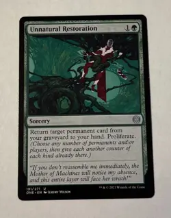 MTG Unnatural Restoration - Phyrexia: All Will Be One LP - Image 1