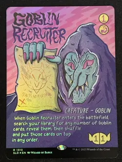 1x MTG Goblin Recruiter (Rainbow Foil) - Secret Lair Drop Series (SLD) #1313 - Image 1