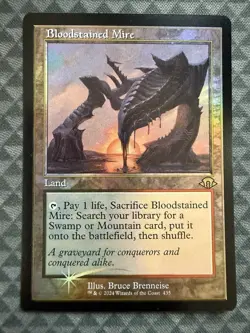 MTG Bloodstained Mire #435 Foil Retro Frame Rare Modern Horizons 3 (MH3) - Image 2