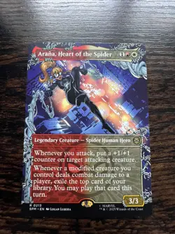 MTG Arana Heart Of The Spider 0213 (Borderless) Marvels Spider-Man, Pack Fresh - Image 1
