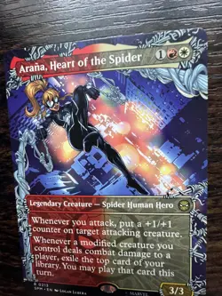 MTG Arana Heart Of The Spider 0213 (Borderless) Marvels Spider-Man, Pack Fresh - Image 2