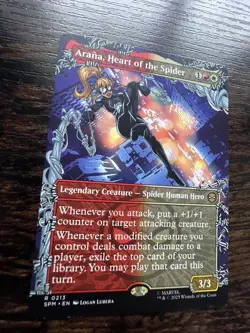 MTG Arana Heart Of The Spider 0213 (Borderless) Marvels Spider-Man, Pack Fresh - Image 3