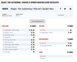 Magic The Gathering: Marvel's Spider-Man - Welcome Deck (White) - EN New - Image 2