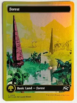 Forest (0516) (First-Place Foil) MTG [Aetherdrift] Near Mint - Image 1