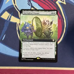 Springleaf Parade (Extended Art) Lorwyn Eclipsed Commander MTG NM - Image 1