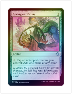 1x Springleaf Drum, Foil, Lorwyn Eclipsed, Magic MTG NM - Image 1
