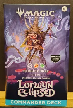 Magic The Gathering Lorwyn Eclipsed Blight Curse Commander Deck ** NEW ** - Image 1