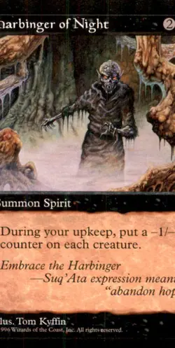 Harbinger of Night LP Light Play Mirage MTG [12271] - Image 1