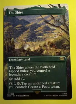 Magic ~ The Shire #345 ~ Borderless Non-Foil ~ Lord of the Rings - Image 1