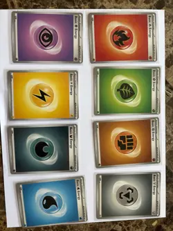 Pokemon Double Printed Energies SET OF 8 Misprint/error - Image 3