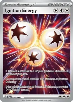 Ignition Energy (#124/094) - Holofoil ME - Phantasmal Flames LP Pokemon - Image 1