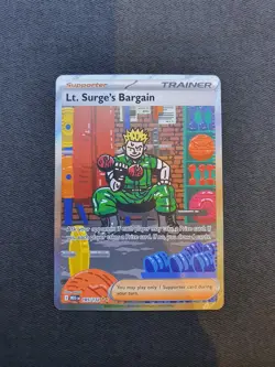 Lt. Surge's Bargain 185/132 Special Illustration Rare - Pokemon Mega Evolutions - Image 1