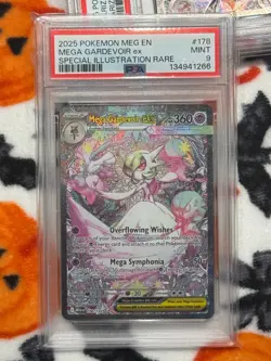 2025 POKEMON MEG EN #178/132 MEGA GARDEVOIR EX SPECIAL ILLUSTRATION RARE PSA 9 - Image 1