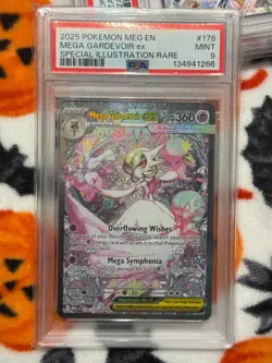 2025 POKEMON MEG EN #178/132 MEGA GARDEVOIR EX SPECIAL ILLUSTRATION RARE PSA 9 - Image 3