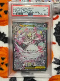 2025 POKEMON MEG EN #178/132 MEGA GARDEVOIR EX SPECIAL ILLUSTRATION RARE PSA 9 - Image 4