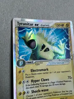 2006 Pokemon, Dragon Frontiers, #99/101 Tyranitar EX, Delta Species, Ultra Rare - Image 3