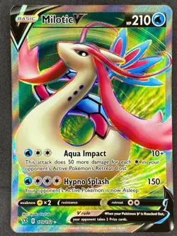 Pokemon Milotic V Full Art 179/192 RCL Rebel Clash NM - Image 1