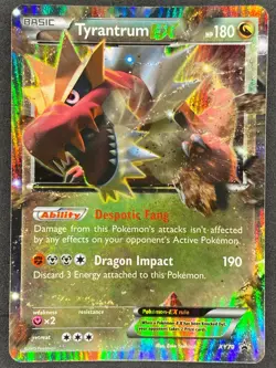 Pokemon Tyrantrum EX XY70 XY Black Star Promo LP - Image 1