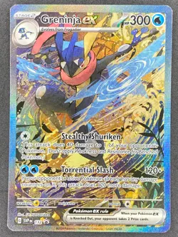 Pokemon Greninja ex SVP132 SV Black Star Promo NM - Image 1