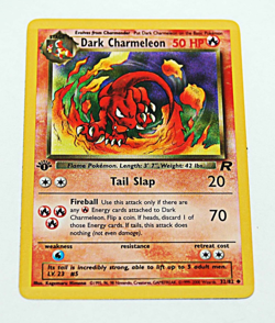 Pokemon Dark Charmeleon 32/82 1st Edition WotC Team Rocket Unlimited Uncommon LP - Image 3