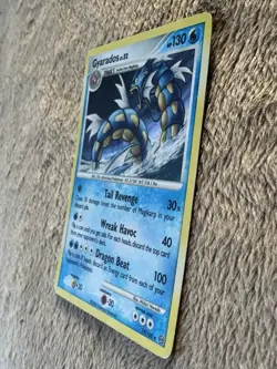 2008 Pokemon TCG DP Stormfront Lv.52 HP 130 Gyarados Holo Rare 19/100 MP - Image 2