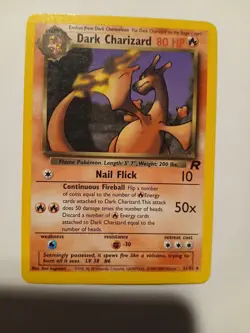 Pokemon Dark Charizard 21/82 Non-Holo Rare Near Mint - Image 1