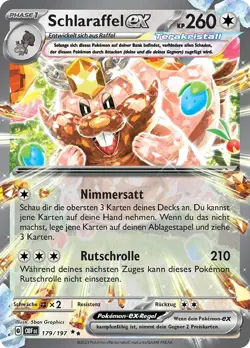 Schlaraffel ex 179/197 Terakristall Pokemon Karte Holo EX Deutsch - Image 1