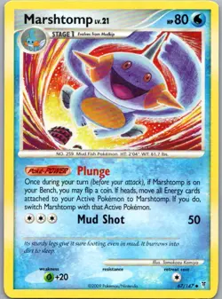 Marshtomp 67/147 Uncommon Supreme Victors Pokemon Moderately Played - Image 1