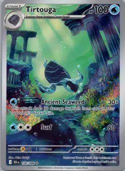 Tirtouga 106/086 Illustration Rare Black Bolt Pokemon Near Mint - Image 1