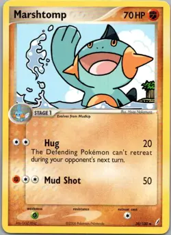 Marshtomp 38/100 Uncommon Crystal Guardians Pokemon Lightly Played - Image 1