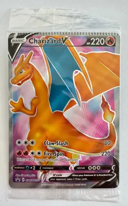 Pokemon Charizard V SWSH050 Black Star Promo New Factory SEALED CRIMP ERROR - Image 1