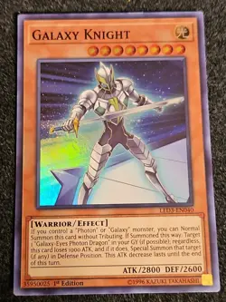 Yu-Gi-Oh! Galaxy Knight LED3-EN040 1st Edition Ultra Rare NM - Image 1
