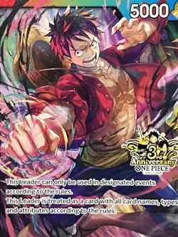 Monkey.D.Luffy Leader 3rd Anniversary Tournament 3 Brothers Pack - GRADEABLE - - Image 1