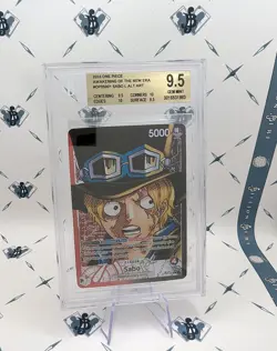 BGS 9.5 - One Piece TCG OP05-001 Sabo Alt Art Leader English - Image 1