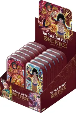 One Piece TCG Tin Pack Set Vol. 1-2 Packs (Random Art) - Image 1