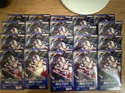 LOT of (20) OP-14 Sleeved Booster Packs Of One Piece TCG The Azure Sea's Seven - Image 1