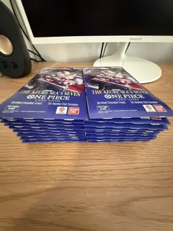 LOT of (20) OP-14 Sleeved Booster Packs Of One Piece TCG The Azure Sea's Seven - Image 2