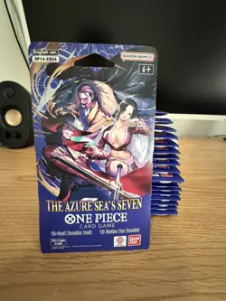LOT of (20) OP-14 Sleeved Booster Packs Of One Piece TCG The Azure Sea's Seven - Image 3